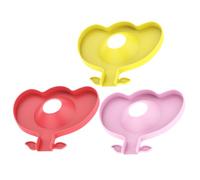 SMASOLO 3pcs Silicone Sink Splash Guard Mats Under Sink Mats for Kitchen Faucet, Drainable Water Draining Holder in Pink, Red, and Yellow for Home Organization