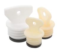 SMASOLO 3Pcs Small Rubber Hot Water Bottle Stoppers with Sealing Rings Portable Hot Water Bag Plugs for Leak Prevention for Women and Travel Use