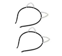 SMASOLO 3pcs Sparkling Rhinestone Cat Ears Headbands Lightweight Alloy Hair Hoops for Women Party Favors Birthday Halloween Costume Accessories