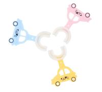 SMASOLO 3pcs U-Shaped Silicone Toothbrush for Comfortable Grip S Tooth Cleaning Brush Portable Lightweight Manual Oral Care Tool for Early Habit Development and Gentle Gum Protection