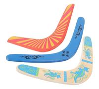 SMASOLO 3pcs Wooden Boomerangs Set with V-shaped and Traditional Designs, Outdoor Throw and Catch Flying for Boys and, Safe Exercise Sports for Active Play