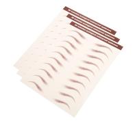 SMASOLO 3sheets Fake Eyebrow Stickers Design Peel off Eyebrow Transfers for Eye Makeup Shaping