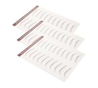 SMASOLO 3sheets Realistic Eyebrow Stickers Self-adhesive Temporary for Women Easy to Apply for Daily Use and Travel Natural-looking Brow Transfers