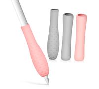 SMASOLO 4 Pcs Silicone Grips for Pencil Gen Non-slip Protective Electronic Pen Sleeves with Oval Long Tube Styles Sweat-resistant Comfortable Covers for Smooth Writing