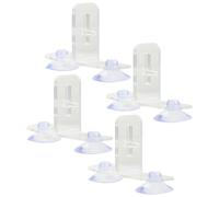 SMASOLO 4 Sets Fish Tank Partition Board Clips Acrylic Aquarium Divider with Multi-round Hole Design Long-serving Life for Breeding Fish Tank