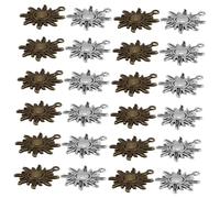 SMASOLO 40pcs Vintage Sun Pendant Charms Alloy Celestial Craft Supplies for Earrings Necklaces Bracelets for Christmas Party Decoration
