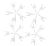 SMASOLO 40pcs White Earbud Cable Clothing Clips for Earphone Wire Secure Headphone Wire Holders for Cable Management Easy to Install Microphone Cord Keepers Compatible with Headsets