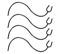 SMASOLO 4pcs Black Pvc Stethoscope Replacement Tubing, Flexible Y-shaped Soft Tubes for Nursing School Supplies and Medical Auscultation Equipment