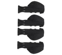 SMASOLO 4pcs Black Rolling Walker Handle Grips for 20mm Pipe Diameter Anti-Slip Padded Covers Replacement for Wheelchair Brake Handles and Elderly Shopping Cart Walker Accessories