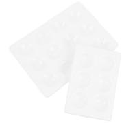 SMASOLO 4pcs Ceramic Chemistry Experimental Spot Plate with Wells Porcelain Reaction Board for Laboratory Chemical Testing and Experiments White Black