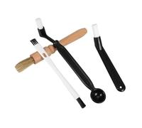 SMASOLO 4Pcs Coffee Machine Cleaning Brush Small Manual Espresso Maker Scrubbing Brushes High-Temperature Resistant Bristle Head for Coffee Grinder and Countertop