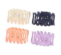 SMASOLO 4Pcs Colored Shark Claw Clips for Women Stylish Hair Accessories for Thin Hair Non Slip Decorative Hair Clips Matte and Versatile Grip