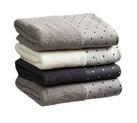 SMASOLO 4pcs Cotton Face Towel Household Washcloth Bathroom Bath Towel Soft Facecloth for Daily Use and Facial Cleansing Random Color