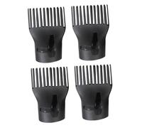 SMASOLO 4pcs High Temperature Duck Mouth Wind Mouth Narrow Concentrator Nozzle Hot Air Nozzles Hair Styling Hair Blower Dryer Attachment Drying Cover Plastic Black