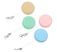 SMASOLO 4pcs Macaron Screen Cleaner with Dual-sided Microfiber and Cloth for Smartphones Tablets Laptops Compact Portable Phone Cleaner with Keychain Buckle Random Color