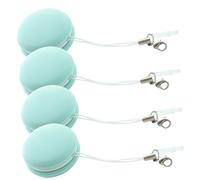 SMASOLO 4pcs Macaron Shape Screen Cleaner Cloths for Phones and Electronics Reusable Dust-Removing Lens and Eyeglasses Wipes Portable Soft Microfiber Cleaning Cloths for Tablets Laptops