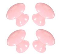 SMASOLO 4pcs Mushroom Shaped Facial Massager Manual Gua Sha Tool for Gentle Face Scraping and Sculpting Resin Rollers for Women Spa Skin and Contour Definition