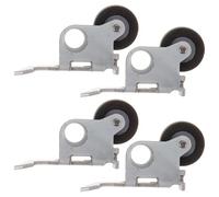 SMASOLO 4Pcs Pinch Roller Cassette Deck Replacement with Bearing for Audio Tape Recorders Video Players Iron Frame Pressure Roller Compatible with Radio Tape Machines