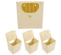 SMASOLO 4pcs Plastic Bird Nesting Boxes for Small Birds Parakeet Budgie Cockatiel Breeding and Incubation Houses Cage Accessories for Pet Mating and Nesting