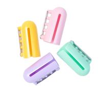 SMASOLO 4PCS Plastic Finger Yarn Guide Rings for Crochet and Knitting Non Slip Ergonomic Yarn Holder Tension Tools Portable Lightweight Craft Accessories