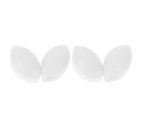 SMASOLO 4pcs Ptfe Magnetic Stir Bar Chemical-resistant Laboratory Stirrer Rods for Biology Chemistry Research Home Brewing and Tincture Mixing White Coated Magnetic Mixer Bars with Low