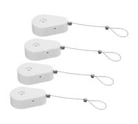 SMASOLO 4pcs Retractable Theft Cable Lock Lost Wire Lock Security Tether Box for Tv Remotes Gaming Controllers Tablets