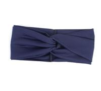 SMASOLO 4Pcs Solid Color Women Headbands Stretchable Spandex Cross Hair Bands for Blue Black Navy Royal Blue Headwraps Comfortable Hair Accessories for Outdoor Activities Autumn Winter