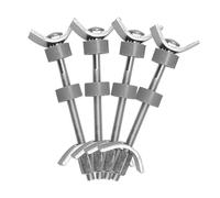 SMASOLO 4Pcs Steel Benchtop Drawbolt Furniture Joint Fasteners Heavy-duty Countertop Connectors for Kitchen Cabinets Quick-install Secure Clamping Hardware for Furniture Assembly