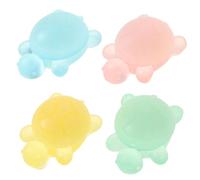 SMASOLO 4pcs Turtle Shaped Soap Bar Set for and Teens Fun Animal Shaped Bath and Hand Soap for Boys and