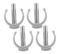 SMASOLO 4pcs Walker Crutch Clamp Replacement C Clips Durable PP Iron Material Easy Install Buckle Clips for Walking Sticks Compatible with Indoor Outdoor Use for Seniors and Disabled
