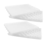 SMASOLO 4pcs Wave Shape Sponge Pads Baking Tool for Sugar Flower Drying and Shaping Foam Cushion for Fondant Cake Decorating at Home and Bakery White