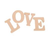 SMASOLO 4Pcs Wear Resistant Wooden Alphabet Desk Decor DIY Decorative Craft Letters for Party Home Table Accessory O E Design