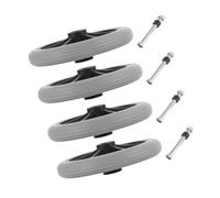 SMASOLO 4pcs Wheelchair Front Caster Wheels Solid Tire Replacement Accessories Slip Rotation Walker Stroller Rollers for Electric Wheelchair