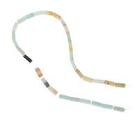 SMASOLO 4x13mm Natural Amazonite Rectangle Stone Beads Diy Jewelry Making, Approx 30pcs Strand, Loose Spacer Beads for Bracelet Necklace Crafting