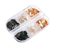 SMASOLO 5 Boxes Nail Art Mica Slice Sequin Ornaments, Thin Pearlized DIY Manicure Decorations for Women, Japanese Style Cloud Marble Nail Art Accessories for Salon and Home Use