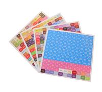 SMASOLO 5 Sets Square Diamond Art Number Stickers Label Marking Decals for DIY Crafts Storage Organization Bedroom Classification