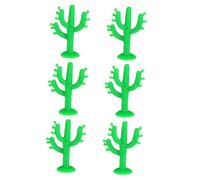 SMASOLO 50pcs Artificial Mini Succulent Cactus Miniatures Plastic Ornaments for Home Office Decor Craft Miniatures Realistic Texture Indoor Artificial Plants