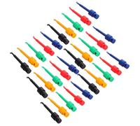 SMASOLO 50pcs Multimeter Test Kit with Spring Hook Clips Mini Hook Clip Probes for Electronic Testing and Instrument Measurement