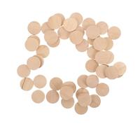 SMASOLO 50pcs Natural Solid Wood Discs Unfinished for DIY Crafts Painting Board Game and Home Decorations Multifunctional Wooden Circles for Woodcraft Projects