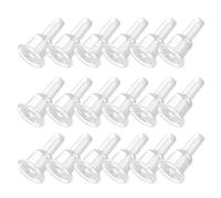 SMASOLO 50Pcs Soft Safety Stoppers for Ear Studs Bending Design High Transparency for Daily Wear and Protection