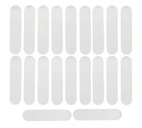 SMASOLO 50PCS Transparent Acrylic Nail Art Display Boards Natural Shape False Nail Tips for Salon Polish Sample Practice Professional Supplies