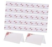 SMASOLO 50pcs Wedding Invitation Cards Blank Handwritten Style Place Name Cards Table Setting Tags for Bridal Parties Birthdays with Inkfriendly Smooth Writing Cardstock