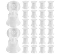 SMASOLO 50pcs White Plastic Toothpaste Caps with Flip Lid Screw-on Toothpaste Tube Tops for Travel-Friendly No-Mess Covers Bathroom Oral Care Accessory