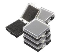 SMASOLO 5pcs Anti-static Electronic Parts Storage Box with Sponge Inserts Component Organizer Case for Chips Samples