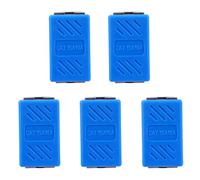 SMASOLO 5pcs Blue Network Cable Extender Connector Female to Female Pass-through Coupler for Ethernet Cable Extension Shielded Network Adapter for Home Office Use