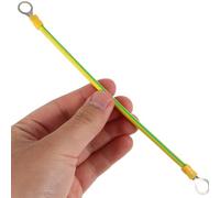 SMASOLO 5pcs Copper Automotive Battery Ground Strap Wire, Braided Earth Bonding Cable with Terminals for Car, Rv, and Solar Engine Grounding