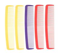 SMASOLO 5pcs Giant Oversized Comb for Halloween Carnival Party Jumbo Wide Tooth Plastic Hair Comb Red Yellow Purple Funny Prank Accessory for Cosplay Stage Performances and Photography