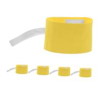 SMASOLO 5pcs Reflective Adjustable Soccer Captain Armband Set Soft Elastic Bands for Adults Youth Quick Closure Sports Accessory for Enhanced Visibility and Team Spirit