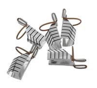 SMASOLO 5pcs Reusable Aluminum Nail Extension Tool Nail Art Form Holder for UV Gel Crystal DIY French Guide for Salon and Home Use