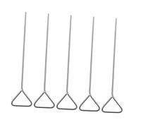 SMASOLO 5pcs Stainless Steel Laboratory Cell Spreaders Triangle Head Smooth Pressure Distribution Practical Lab Accessories for Scientific Experiments
